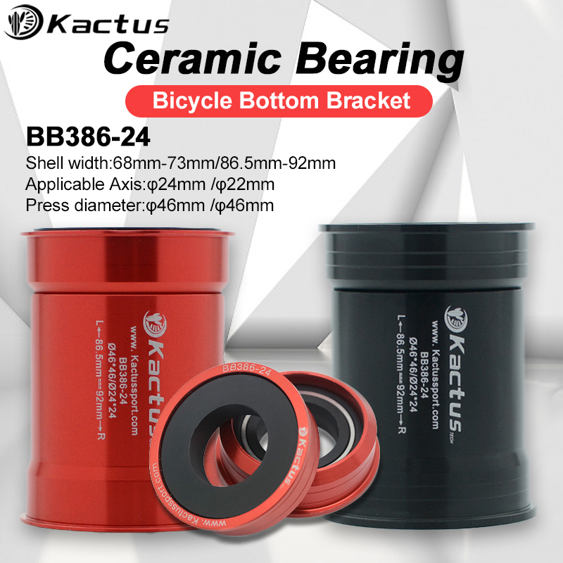Tech Bike Accessories - محامل سيراميك لقاعدة الدراجة KACTUS BB386،
