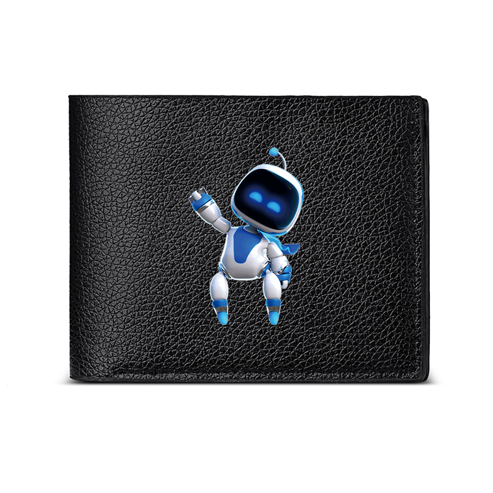 Tech Accessories Business - محفظة رجالية بتصميم روبوت ودود، حامل