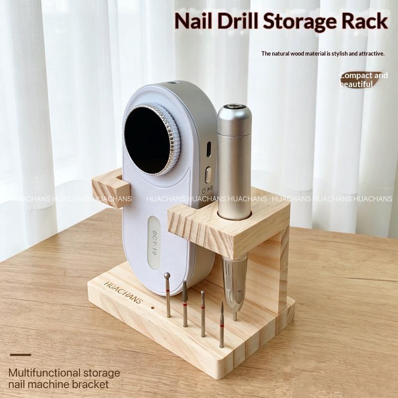 حامل محمول خشبي لرؤوس أداة حفر - مراجعة Nail Tech Accessories وسعره