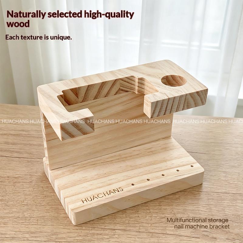 حامل محمول خشبي لرؤوس أداة حفر - مراجعة Nail Tech Accessories وسعره