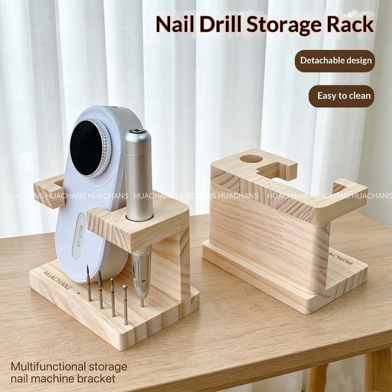 حامل محمول خشبي لرؤوس أداة حفر - مراجعة Nail Tech Accessories وسعره