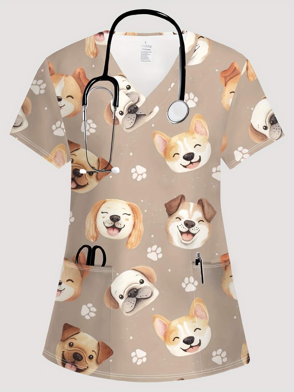 زي طبي نسائي عصري بياقة على شك - مراجعة Vet Tech Accessories وسعره