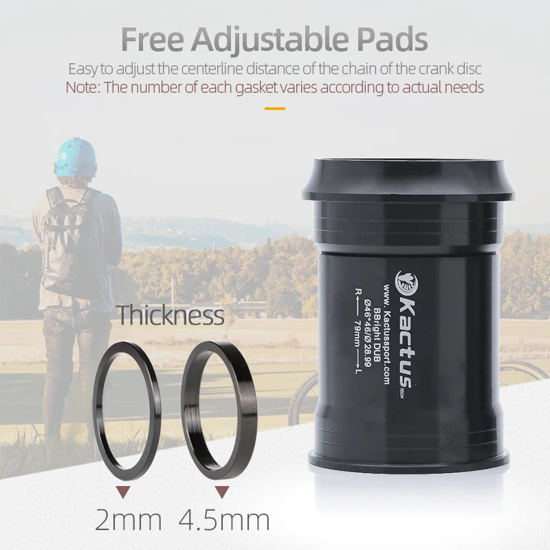 KACTUS BB79mm أسفل قوس السيرام - مراجعة Tech Bike Accessories وسعره