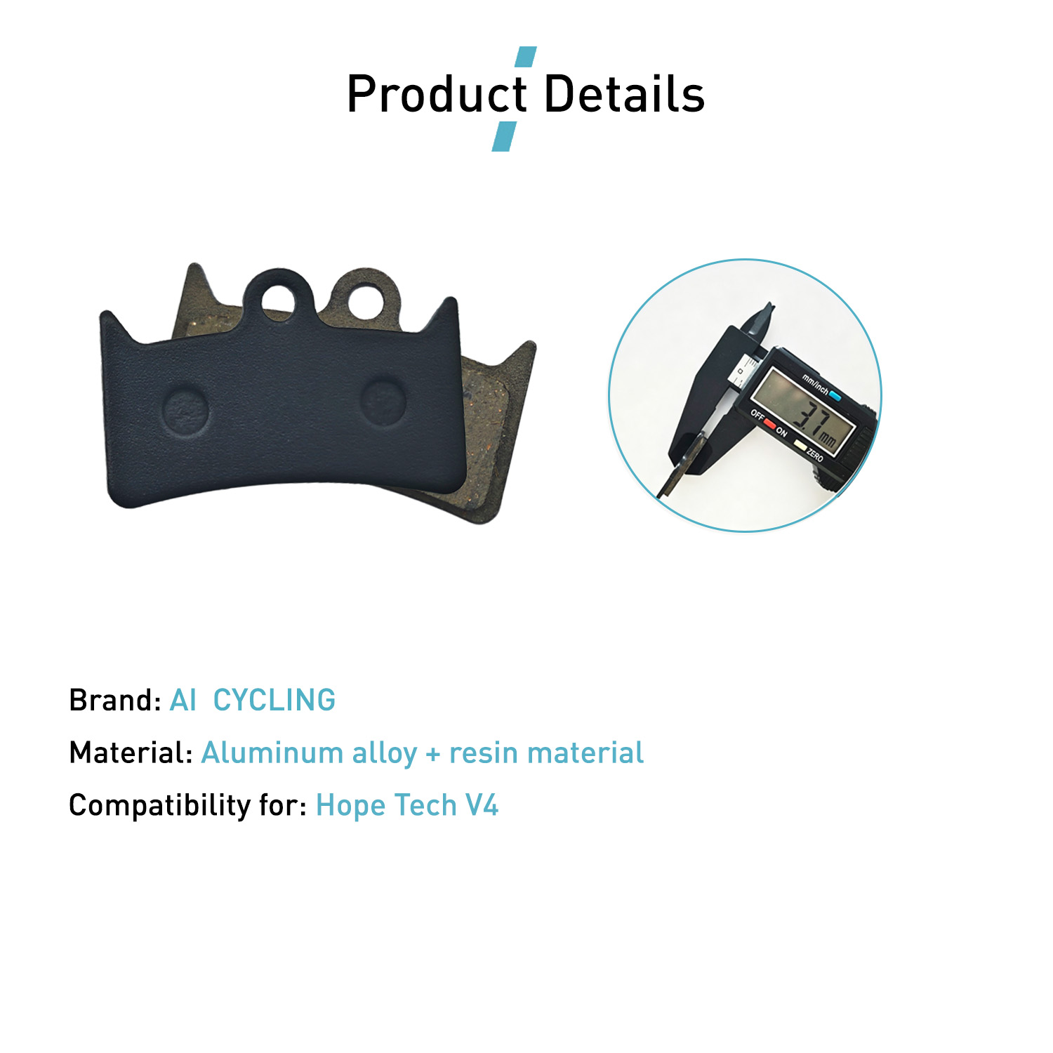 4 أزواج من وسادات فرامل الدراج - مراجعة Tech Bike Accessories وسعره
