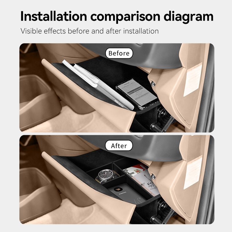 منظم صندوق القفازات لسيارة كيا - مراجعة Tech Car Accessories وسعره