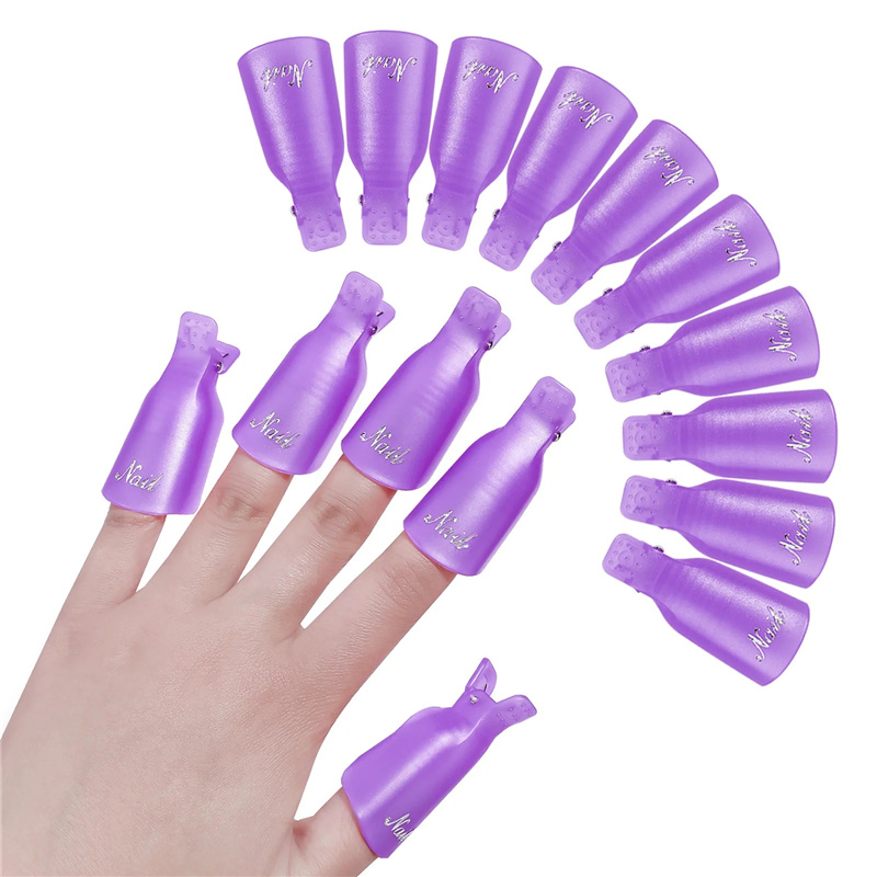 10 قطع من مشابك إزالة طلاء الأ - مراجعة Nail Tech Accessories وسعره