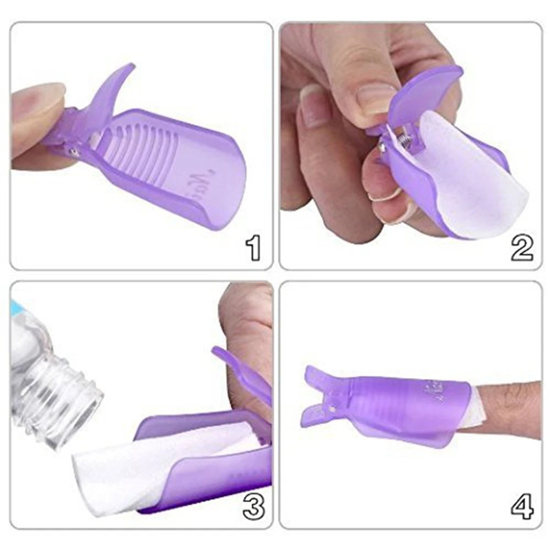 10 قطع من مشابك إزالة طلاء الأ - مراجعة Nail Tech Accessories وسعره