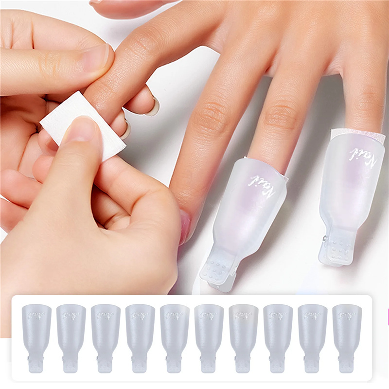 10 قطع من مشابك إزالة طلاء الأ - مراجعة Nail Tech Accessories وسعره