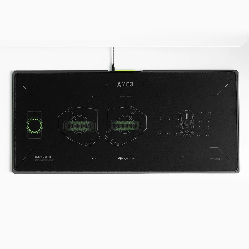 لوحة ماوس ANGRYMIAO CYBERMAT R - مراجعة Mouse Charging Pad وسعره