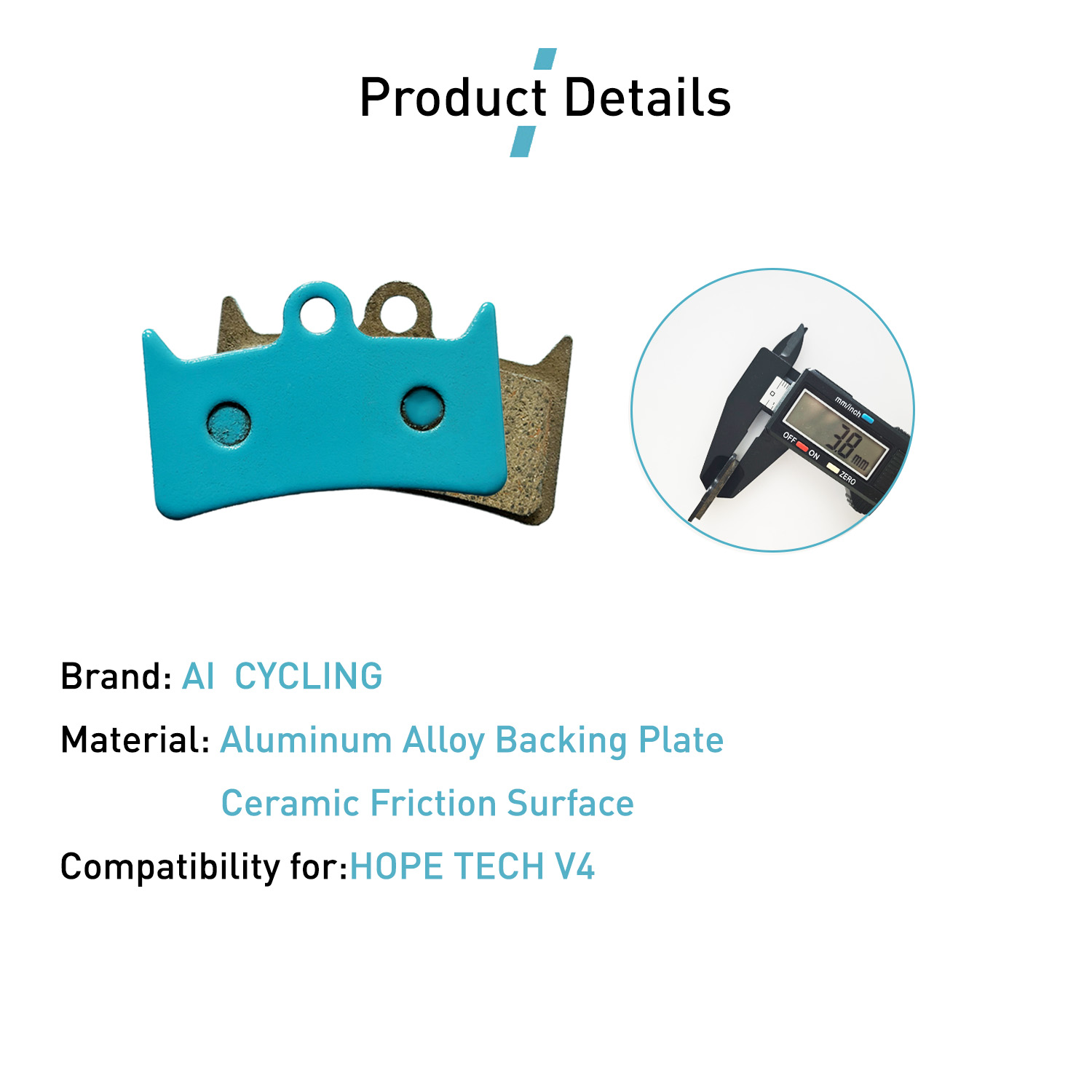 4 أزواج من وسادات الفرامل السي - مراجعة Tech Bike Accessories وسعره